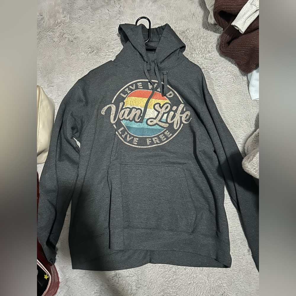 VAN LIFE GREY HOODIE